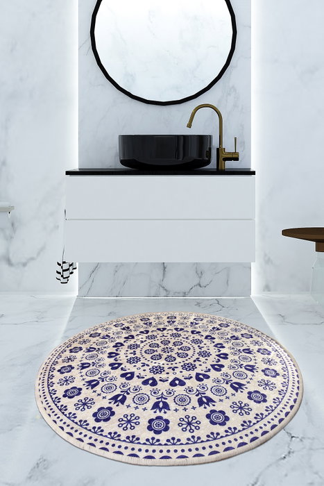 Mijölnir Venice - Blue Alfombrilla de baño 100 cm Mijölnir Venice - Blue Alfombrilla de baño 100 cm